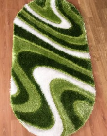 Високоворсний килим Polyester Shaggy 1882A GREEN - высокое качество по лучшей цене в Украине.