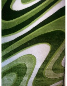 Високоворсний килим Polyester Shaggy 1882A GREEN - высокое качество по лучшей цене в Украине.