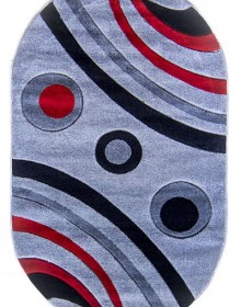 Синтетичний килим Arena 0258A Black-Grey - высокое качество по лучшей цене в Украине.