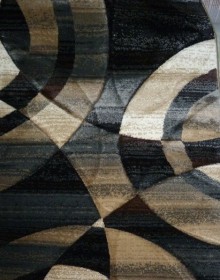 Синтетичний килим Faust 4332A black - высокое качество по лучшей цене в Украине.