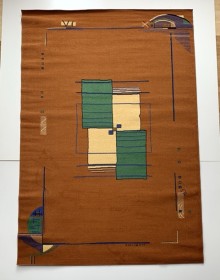 Синтетический ковер FRISE F0657A ORANGE - высокое качество по лучшей цене в Украине.