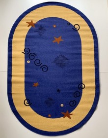 Синтетический ковер FRISE F3106A BLUE - высокое качество по лучшей цене в Украине.