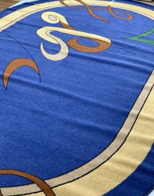 Синтетический ковер FRISE F5247A BLUE - высокое качество по лучшей цене в Украине.
