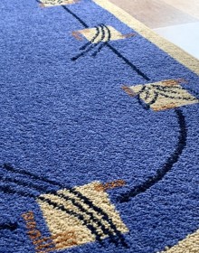 Синтетический ковер FRISE F5804C BLUE - высокое качество по лучшей цене в Украине.