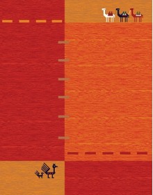 Іранський  килим Gabbeh Darab Red - высокое качество по лучшей цене в Украине.