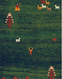 Іранський килим Gabbeh Eghlid Green - высокое качество по лучшей цене в Украине.