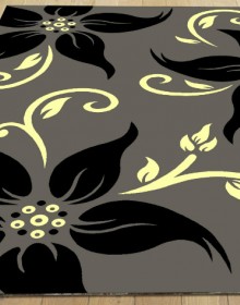 Синтетичний килим Legenda 0331 ромашка сірий - высокое качество по лучшей цене в Украине.