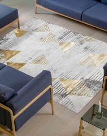 Килим LIRA E1627 grey / gold - высокое качество по лучшей цене в Украине.