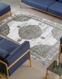 Килим LIRA E1468 grey/gold - высокое качество по лучшей цене в Украине.