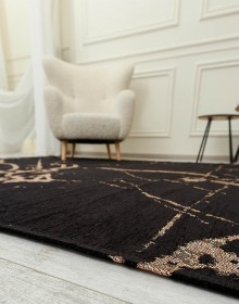 Синтетичний килим LOTUS 114284 black - высокое качество по лучшей цене в Украине.