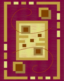 Синтетичний килим Virizka 133 red - высокое качество по лучшей цене в Украине.