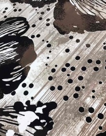 Синтетичний килим Vogue 9878A l.beige-black - высокое качество по лучшей цене в Украине.