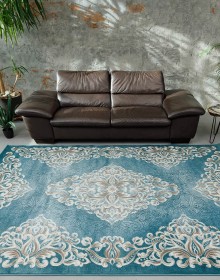 Синтетичний килим Vogue AG72A turkuaz-d.beige - высокое качество по лучшей цене в Украине.