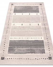 Вовняний килим ANGEL 6553 / 52022 Stripes, frame beige / grey - высокое качество по лучшей цене в Украине.