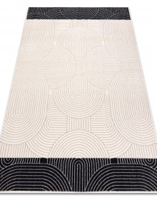 Вовняний килим ANGEL 7901 / 52044 Geometric beige / black - высокое качество по лучшей цене в Украине.