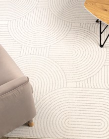 Вовняний килим ANGEL 7901 / 52044 Geometric beige / black - высокое качество по лучшей цене в Украине.