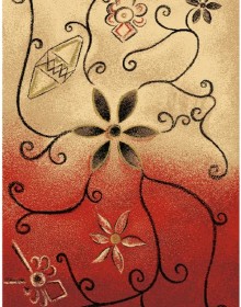 Шерстяний килим Folk Zarnicka Koral - высокое качество по лучшей цене в Украине.