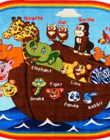 Дитячий килим Animals Ship Anti-Slip Blue - высокое качество по лучшей цене в Украине.