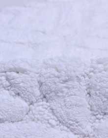 Carpet for bathroom Indian Handmade Lime RIS-BTH-5229 White - высокое качество по лучшей цене в Украине.