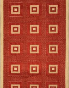 Napless runner carpet Sisal 012 red-cream - высокое качество по лучшей цене в Украине.