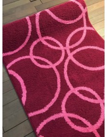 Shaggy runner carpet ASTI Aqua Spiral-Rose - высокое качество по лучшей цене в Украине.