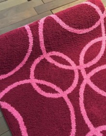 Shaggy runner carpet ASTI Aqua Spiral-Rose - высокое качество по лучшей цене в Украине.