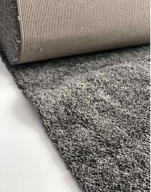 Shaggy carpet runner Loca (Super Lux Shaggy) 6365A Gray - высокое качество по лучшей цене в Украине.