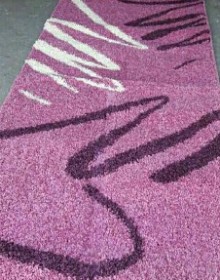 High pile carpet runner Shaggy 0791 pink - высокое качество по лучшей цене в Украине.