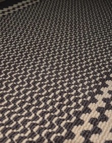 Synthetic runner carpet Дарничанка brown (Zikzag 10) - высокое качество по лучшей цене в Украине.