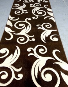 Synthetic runner carpet Legenda 0391 brown - высокое качество по лучшей цене в Украине.