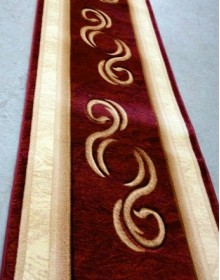 Synthetic runner carpet Liliya 0517 bordo - высокое качество по лучшей цене в Украине.