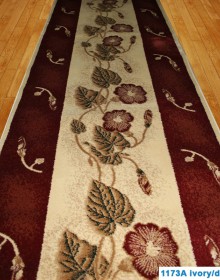 Synthetic runner carpet Super Elmas 1173A ivory-d.red - высокое качество по лучшей цене в Украине.