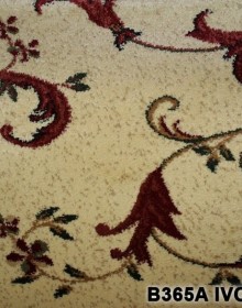 Synthetic runner carpet Super Elmas B365A ivory-d.red - высокое качество по лучшей цене в Украине.