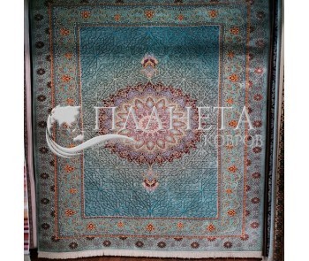 Иранский ковер Diba Carpet Floranse blue - высокое качество по лучшей цене в Украине