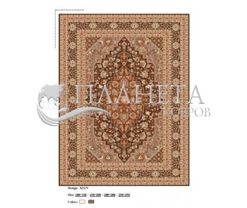 Iranian carpet Diba Carpet Kian d.brown - high quality at the best price in Ukraine