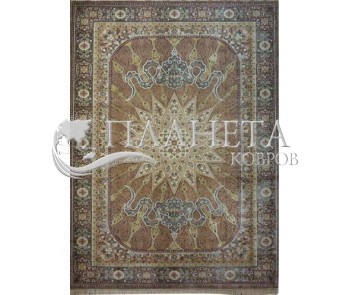 Иранский ковер Diba Carpet Setareh Brown - высокое качество по лучшей цене в Украине