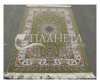 Иранский ковер Shah Kar Collection (Y-009/8070 green) - высокое качество по лучшей цене в Украине