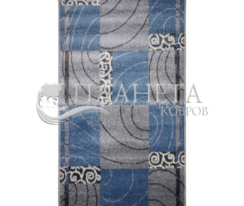 Синтетическая ковровая дорожка AQUA 02578B BLUE/L.GREY - высокое качество по лучшей цене в Украине