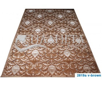 Акриловый ковер Hadise 2819A brown - высокое качество по лучшей цене в Украине
