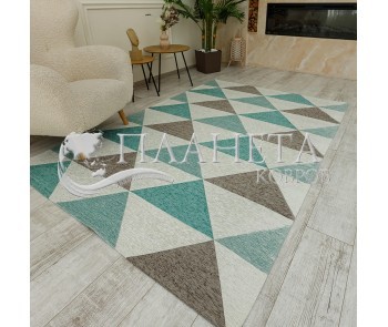 Синтетичний килим ALMINA 131701 2-grey/turkuaz  - Висока якість за найкращою ціною в Україні