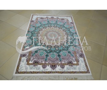 Iranian carpet Diba Carpet Lotus cream-brown-d.green - high quality at the best price in Ukraine