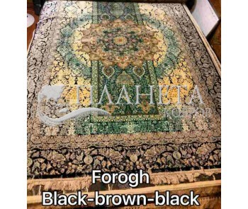 Iranian carpet Diba Carpet Forogh black-brown-black - high quality at the best price in Ukraine