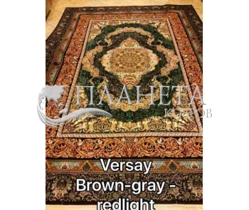 Иранский ковер Diba Carpet Versay brown-gray-redlight - высокое качество по лучшей цене в Украине