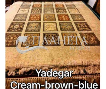 Iranian carpet Diba Carpet Yadegar cream-brown-blue - high quality at the best price in Ukraine