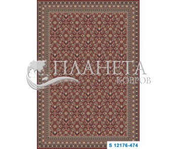 Высокоплотный ковер Kasbah 12176-474 red - высокое качество по лучшей цене в Украине