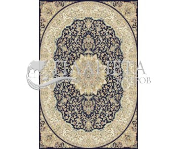 Иранский ковер Marshad Carpet 3010 Dark Blue - высокое качество по лучшей цене в Украине