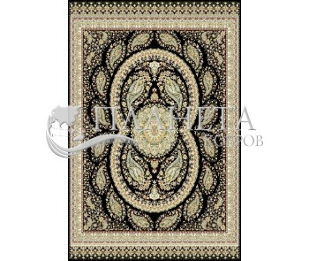 Иранский ковер Marshad Carpet 3013 Dark Black - высокое качество по лучшей цене в Украине