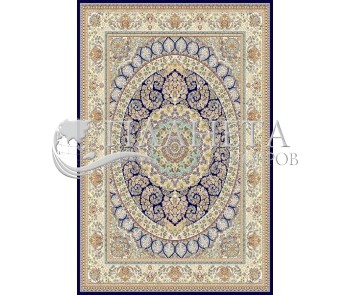 Иранский ковер Marshad Carpet 3016 Dark Blue - высокое качество по лучшей цене в Украине