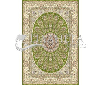 Иранский ковер Marshad Carpet 3026 Green - высокое качество по лучшей цене в Украине