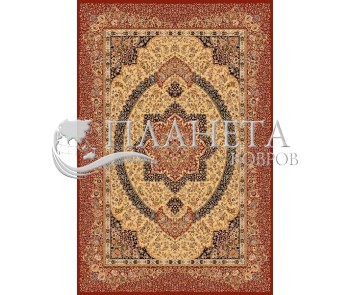 Иранский ковер Marshad Carpet 3053 Dark Yellow Dark Red - высокое качество по лучшей цене в Украине